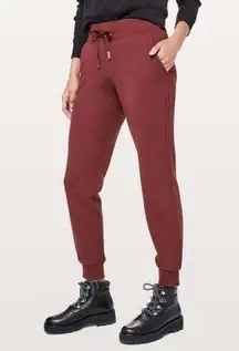 Lululemon Warm Down Joggers in Savannah (Burgundy)