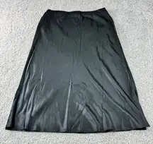 Sanctuary Women's Black Midi Skirt A-Line Elastic Waist Casual L‎