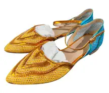 Dream Walkers Kusama Orange 36 Women's Flats Handmade in Spain