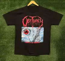 Obituary Cause of Death Album Death Metal Band Tee L