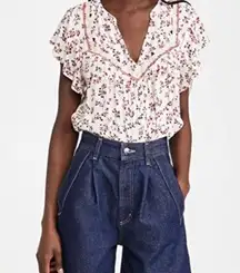 NWT BA&SH  Sist Floral Top