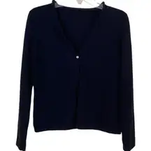 Ann Taylor Cashmere One Button Cardigan Size Medium