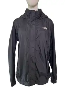 The North Face Resolve Waterproof Hooded Rain Jacket Black Women's Size XL