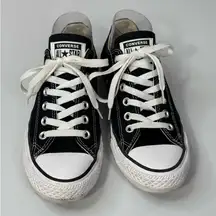 CONVERSE Chuck Taylor All Star Low Top Sneakers Black/White-W8/M6