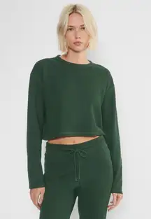 Aritzia Cropped Baby Waffle Longsleeve