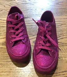 Converse Sneakers Chuck Taylor  All Stars  Low-Top Pink Purple Glitter