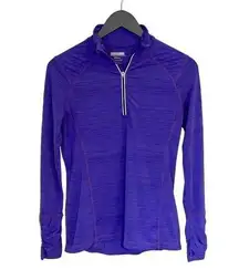 Kirkland Signature  Women’s Athletic 1/4 Zip Top Jacket Size Small Purple