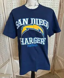 NFL Team Apparel San Diego Chargers Womens Blue T-Shirt Football Sz Med EUC