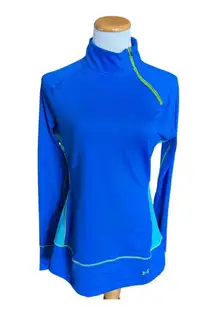 Womens  Fitted 1/4 Quarter Zip Running Cold Gear Running Pullover L
