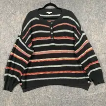 American Eagle Women’s Size Large multicolor knit lagenlook oversized sweater.