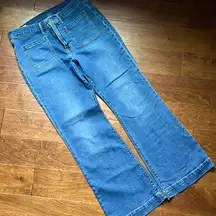 Gap denim flare high rise, size 32/14s