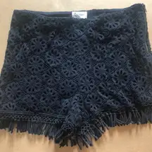 Crochet lace shorts