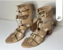 Loeffler Randall Olive Gladiator Sandals 10
