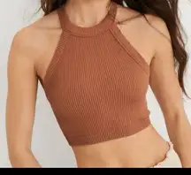 Aerie Brown Tank Top OFFLINE By Aerie Real Me
XTRA High Neck Sports Bra