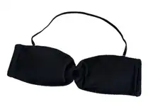 J.Crew Bandeau Black Scrunchie Bikini Top with O-ring Women’s Swimwear Size XXL