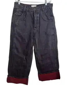 We the Free Free People Final Countdown Low Rise Cuffed Boyfriend Black 28