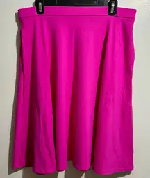 Adrienne Vittadini Bright Pink A-Line Skirt (557)
