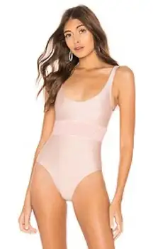 Revolve Tularosa Shay One Piece Swimsuit in Light Peach Size Medium NWT