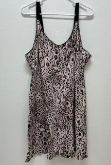Secret Treasures Chemise women’s Black and Pink Animal Cheetah Print. Size 2X