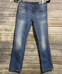 Diesel  Lowky Regular Straight Distressed Jeans 24‎