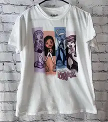 Bratz T-Shirt White Crew Neck‎ Short Sleeve Graphic Tee Womenswear