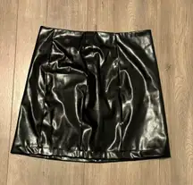 Black Leather Skirt