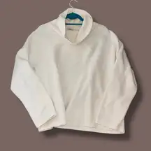 Cream Cowl Neck Pullover Sweater - Size XL