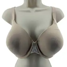 Vanity Fair Flattering Lift Bra 75260 Beige Contrast Cream Lace 38DD