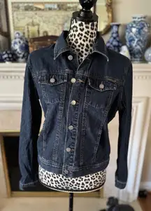 calvin klein women jean jacket Size Medium Button Preppy Classic 90s Y2K