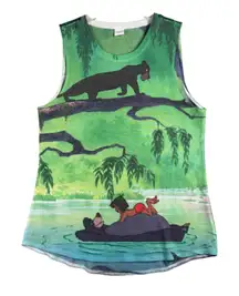 Disney Jungle Book Tank‎ Top Graphic Print Sleeveless Casual Top Womens Large