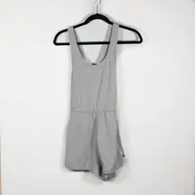 Vuori Women's Halo Retro Dream Knit Ultra Soft Romper Playsuit Pale Grey Heather