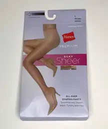 Hanes Control Top Sheer Hose Buff Beige, XXL