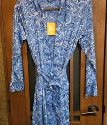 Ripskirt Hawaii Happy Blues Sun Robe NWT