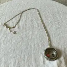 Origami Owl: Halloween Silver Tone Locket Necklace