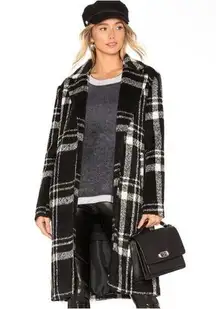 REVOLVE Superdown Amanda Plaid Open Coat Women's Size XXS