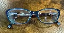Marchon NYC Downtown Monroe 434 Blue Women’s Eyeglasses Frames Only 51-16-135