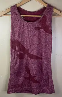 Oiselle Flyte Bird Activewear Tank Size Small Stretch Merlot Performance Wear‎