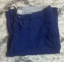 Love Tree Navy Linen Pants