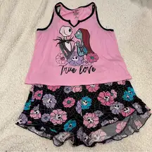 disney nightmare before christmas pjs set size medium