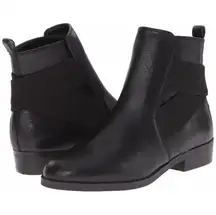 Ralph‎ Lauren “Kaliyah” Black Leather Pull-on Ankle Boots 8.5