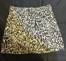 Leopard Print Skirt