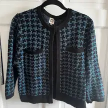 Anne Klein Houndstooth cardigan