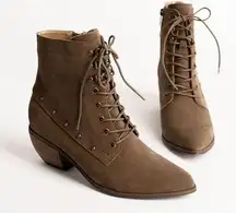 Joyfolie Virginia Ankle Boot in Brown Suede