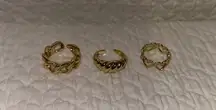 Set of 3 rings - Size 7 - Never worn