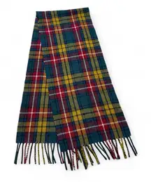 Highland Home Industries Vintage Scarf Buchanan Plaid Tartan Wool