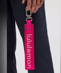 Lululemon NWT Never Lost Keychain (PSNT/WHT) SOLD OUT Color Code Pink & White