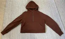 Roasted Brown  Oversized Scuba Hoodie