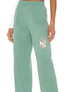 green  sweatpants in a size small!