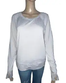 Long Sleeve Open Back Yoga Top