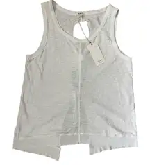 Dylan White Slub‎ Lightweight Cotton Tie Back Tank Size Medium